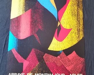 Lot # 79 ~ Vintage Original Art Exhibit Paris 1975 TOURLIERE Tapisseries Lithograph Poster ~ 17" x 25"