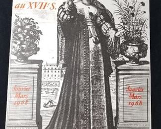 Lot # 11 ~ Vintage Original Paris Art Exhibit Poster Lithograph (Mourlot) 1968 Les Salons Littéraires au XVII's 18" x 22"