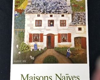 Lot # 13 ~ Vintage Original Paris Art Exhibit Poster Offset Lithograph Maisons Naïves 1979 ~ Printed in Paris by Pierron