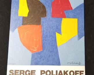 Lot # 21 ~ Original Vintage Mourlot Lithograph Poster ~Serge Poliakoff Musée National d'Art Moderne, Paris ~1970