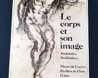 Lot # 27 ~ Original 1977 Exhibition lithographic poster " Body and his Image, Anatomies, Academies...Louvre ,Paris.