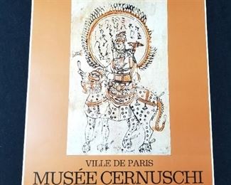 Lot # 31 ~ Vintage Original Offset Lithograph Art Exhibit Poster from Paris 1978 "Japanese Buddhist Prints"