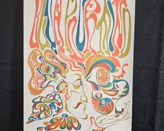Lot # 92 ~ Original 1960s Lithographic Poster "Blow Your Mind" by Vandal Productions Ltd ~ 16" x 23"