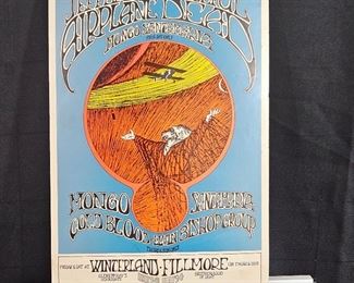 Lot # 93 ~ Original 1st Print Bill Graham Fillmore Concert Promo Offset Lithograph Poster 1969 Grateful Dead Jefferson Airplane