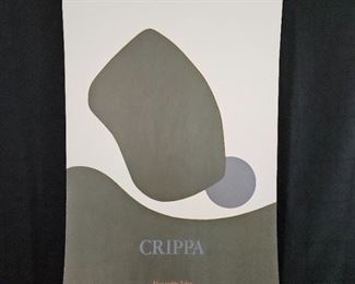 Lot # 114 ~ Vintage Original Art Print (Silk Screen)? Embossed Roberto Crippa Galerie Lolas, 1970s ~ 22.5" x 33.5"