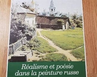 Lot # 86 ~ Original Vintage 1978 Art Exhibit Offset Lithograph Poster Vasily Polenov "Moscow court" Shown, Paris