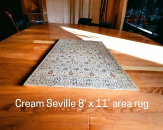 Cream Seville 8’x11’ area rug