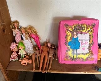 Vintage Barbies and clothing