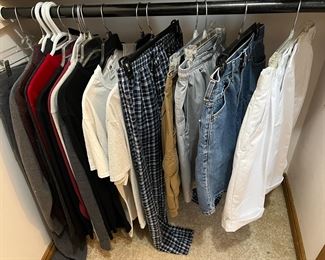 Men’s clothing size Medium and large