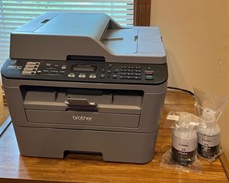 Brother MFC L2700DV Laser Printer with 2 new black ink cartridges
