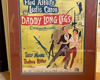 Vintage Original Fred Astaire Leslie Carron "Daddy Long Legs" Movie Poster