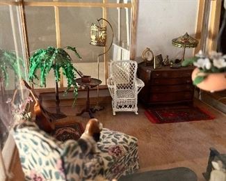 Items in photo are dollhouse miniatures