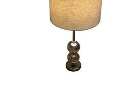 $120 USD      Pair of Silver Table Lamps SO171-18       Description: A mid-twentieth century styled glass and chrome table lamp, the stem of two graduated ribbed spheres, mounted on a circular base.

Dimensions: 5 x 23"H

Condition: Good condition.  Used solely for home staging.  Please check photos for nicks or wear.  We do our best to disclose any flaws. 

Local pick up NW Washington, D.C.  Contact us for shipper suggestions.     https://goodbyhello.com/products/pair-of-silver-table-lamps-so171-18?_pos=6&_sid=b8df54176&_ss=r   