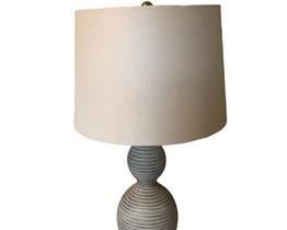 $75 USD      Grey Double Gourd Table Lamp SO171-48     Description: The ceramic look and graceful curves make this light a delight.

Dimensions: 7 x 26"H

Condition: Good condition.  Used only in staging

Local pick up NW Washington DC.  Contact us for shipper suggestions     https://goodbyhello.com/products/lamp-so171-48?_pos=9&_sid=b8df54176&_ss=r