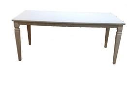 $200 USD      Grace Mitchell Cortana White Country Wooden Dining Table SO171-16      Description: Bring the story of your home to life through one-of-a-kind pieces from the Grace Mitchell Collection by At Home. Pairing a clean-lined, classic silhouette with distinctively turned and carved legs, our Grace Mitchell Cortana dining table brings a touch of traditional farmhouse character as it anchors your dining room and becomes the focal point. Crafted of wood, this chic white dining table offers enough surface space to entertain family and friends in beautiful style.

Dimensions: 36 x 72 x 30"H

Condition: Good condition.  Used solely for home staging.  Please check photos for nicks or wear.  We do our best to disclose any flaws. 

Local pick up NW Washington, D.C.  Contact us for shipper suggestions.     https://goodbyhello.com/products/off-white-country-dining-table-so171-16?_pos=37&_sid=b8df54176&_ss=r