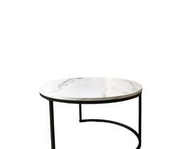 $125 USD    Faux Marble Round Coffee Table SO171-5     Description:  This contemporary coffee table is the perfect accent for your living room. If you are looking to add a piece with function and style to your space you found it. Smooth marble look finish with black metal accent legs. Perfect for small spaces when space is at a premium. 

Dimensions: 31.5 x 18"H

Condition: Good condition.  Used solely for home staging.  Please check photos for nicks or wear.  We do our best to disclose any flaws.  

Location:  Located in NW Washington, D.C.  Contact us for shipper suggestions.     https://goodbyhello.com/products/marble-round-coffee-table-so171-5?_pos=18&_sid=b8df54176&_ss=r