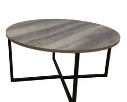 $120 USD      Essen Grey Top Ashwood High Round MDF Coffee Table SO171-2     Description: Essen Coffee Table is a perfectly round, low table. At 16 Inch high, it is the perfect height for a coffee table. The table is 31.5 Inch in diameter, large enough for a several people to enjoy. It has a smooth, gray laminate top and black metal, open frame legs. The open frame keeps the table looking lightweight-perfect for a smaller room. The legs intersect on the floor in the center of the table. This makes the table more stable while maintaining ample space for kneeling or sitting around it. The Ash wood Coffee Table coordinates with the full Ash wood Collection for stylish, minimalist, compact storage furniture at home, in the dorm, or at the office.

Dimensions: 32 x 16"H

Condition:  Lightly used for staging purposes only.

Location:  Located in NW Washington, D.C.  Contact us for shipper suggestions.     https://goodbyhello.com/products/round-distressed-gray-coffee-table-so171-2?_pos=43&_si