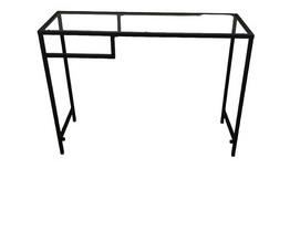 $100 USD      Black Metal Glass Top Console Sofa Table/Desk SO171-41     Description: Rectangular open metal framed sofa table or desk.  A perfect piece for smaller space. Modern and minimal to fit with any decor.

Dimensions: 39.5 x 14.5 x 29"H

Condition: Good condition.  Used solely for home staging.  Please check photos for nicks or wear.  We do our best to disclose any flaws.  

Location: Local pick up NW Washington, D.C.  Contact us for shipper suggestions.     https://goodbyhello.com/products/black-metal-sofa-table-so171-41?_pos=33&_sid=b8df54176&_ss=r