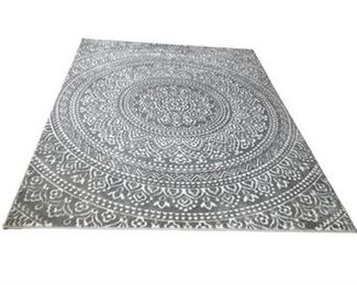 $100 USD      Belgium Made Gray Area Rug SO171-22     Description: Add interest to a foyer or any room with this beautiful gray rug

Dimensions: 75 x 63

Condition: Good condition.  Used solely for home staging.  Please check photos for nicks or wear.  We do our best to disclose any flaws. 

Local pick up NW Washington, D.C.  Contact us for shipper suggest     https://goodbyhello.com/products/belgium-area-rug-so171-22?_pos=15&_sid=b8df54176&_ss=r