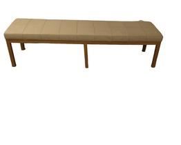 $1500 USD     Lt Grey/Beige Leather Padded Bench Florence Knoll Mid Century HR177-44     Description: American Mid-Century rectangular museum bench with a light grey / beige leather upholstered square channeled seat resting on a square chrome tube frame
Dimensions: 72 x 20 x 17"H
Condition: Very good condition
Local pick up NW Washington DC.  Contact us for shipper suggestions.     https://goodbyhello.com/products/bench-hr177-44?_pos=33&_sid=f3a74cf28&_ss=r