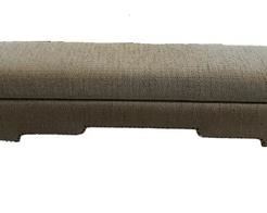 $200 USD     Custom Stewart Furniture Design Upholstered Bench HR177-21     Description: This upholstered bench comes with a beautiful apron. Colors include ivory, blue, black, red and tan.  Stewart Furniture is located in the mountains of Southwest Virginia in Fries, VA. Four generations of Stewarts’ have been manufacturing and designing furniture. It all started during World War II, my great grandfather owned and operated a sleeping bag and jungle cot factory providing supplies to the troops overseas. After the war was over the factory was converted into an upholstery factory. We have been making the highest quality furniture since then. 
Dimensions: 72 x 20 x 17"H
Condition: Very good condition
Local pick up Washington, D.C.  Contact us for shipper suggestions.     https://goodbyhello.com/products/custom-bench-hr177-21?_pos=13&_sid=f3a74cf28&_ss=r