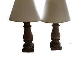 $100 USD     Pair of Solid Brown Table Lamps HR177-13     Description: Very sturdy, beautiful lamps
Dimensions: 7 x 30"H
Condition: Very good condition
Local pick up Washington, D.C.  Contact us for shipper suggestions.     https://goodbyhello.com/products/hr177-13?_pos=8&_sid=f3a74cf28&_ss=r