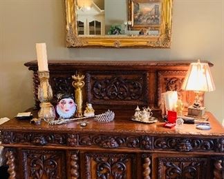 Gothic Revival sideboard--gorgeous!