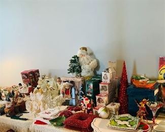 just some of our Christmas and Halloween Fitz and Floyd decorations