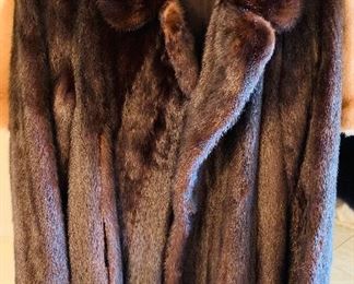 smaller size  dark  mink  jacket