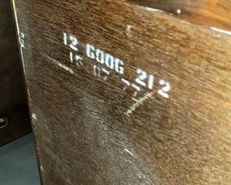 Item code on Bottom Hutch Table