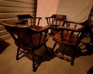 4 captains chairs 