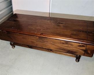 Folding coffee table 031583
54x24x18
54x40x18 with sides up