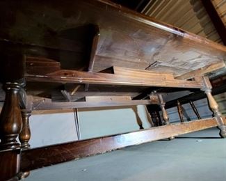 Underneath Folding coffee table 031583
(will be cleaned before showing)