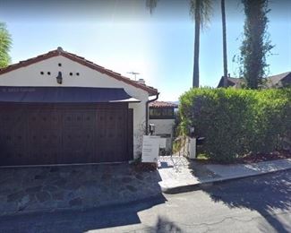 A picture of the front of the sale location.  