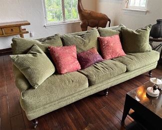 This sofa is a companion to the other green sofa.