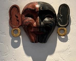 These masks are clearly decorative and finely crafted.