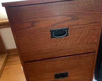 Oak 19x30 file cabinet