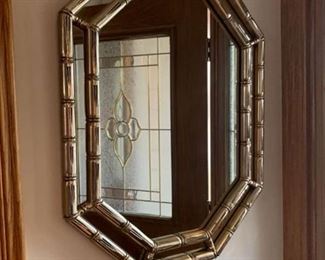 Gold tone mirror 33x25