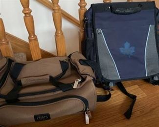 Duffle bag and backpack