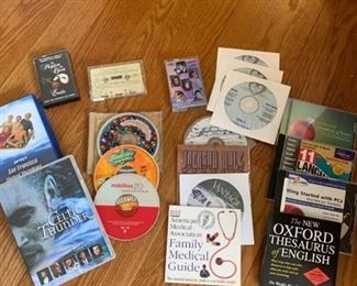 Assorted CDs, tapes and DVD
