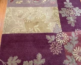 93X60 wool area rug, made in India