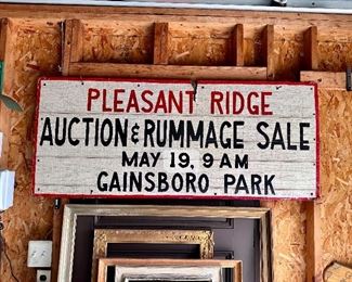 Local vintage sign from Gainsboro Park.