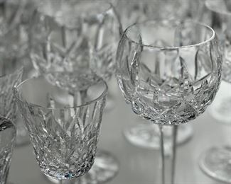 NIB Waterford crystal stemware, Lismore pattern.
