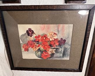 Beautifully framed artwork throughout.