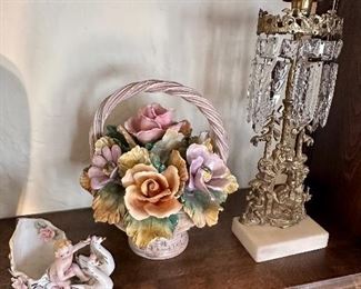 Beautiful capodimonte pieces.