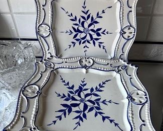 Square plates, made in Portugal.