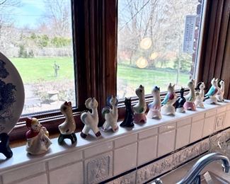 Pie bird collection including Red Riding Hood & 1940's Betty Cleminson.