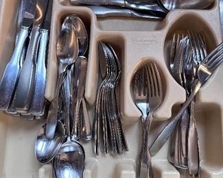 Full set of flatware.