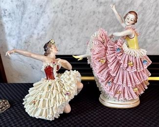 Large Dresden ballerinas.