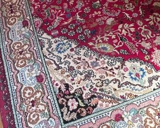 Traditional Asian style large rug.